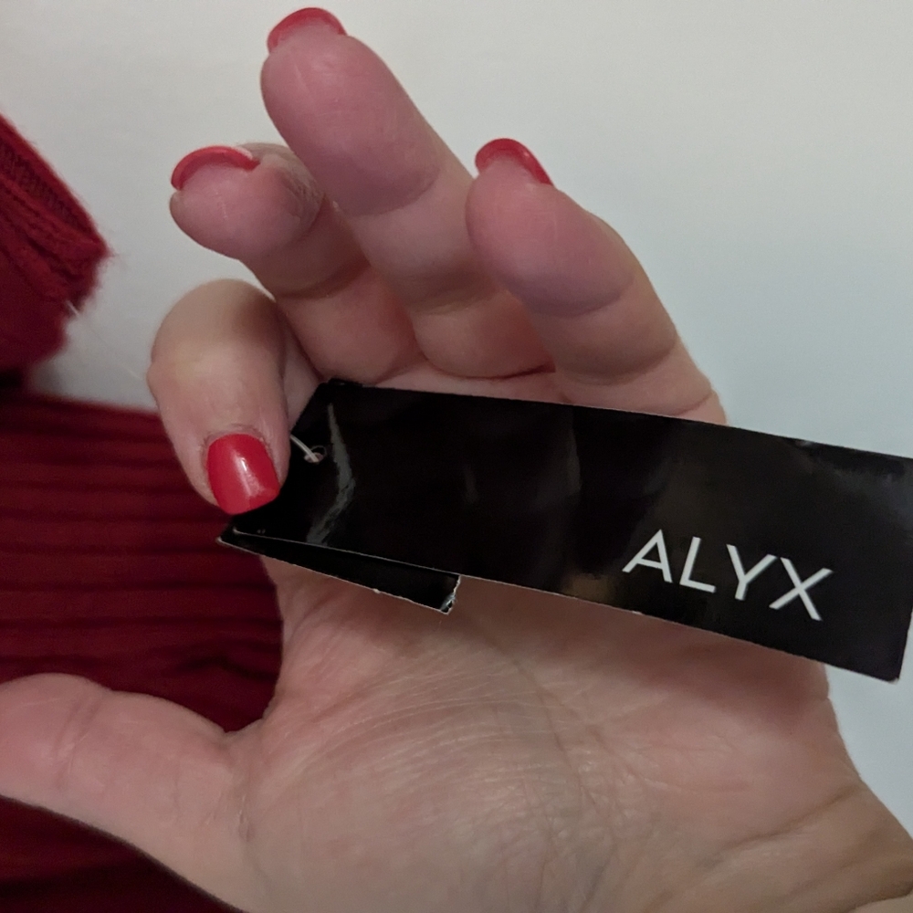Red Cowl Neck Sweater by ALYX - Picture 6 of 12